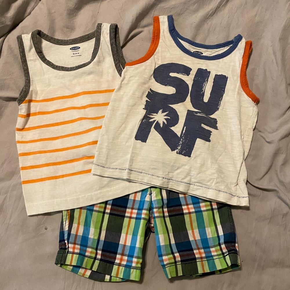 Tank tops and shorts bundle